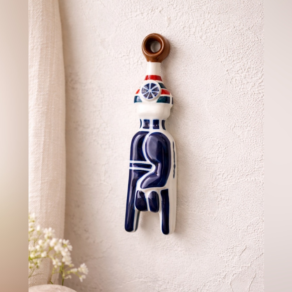 Sargadelos Porcelain Figa Hand Amulet Ceramic Talisman Freestanding Hanging